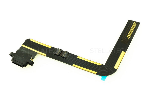 Apple iPad Air - Plug In Flex Cable / Dock Connector Black Pulled / Swap (wie Neu)