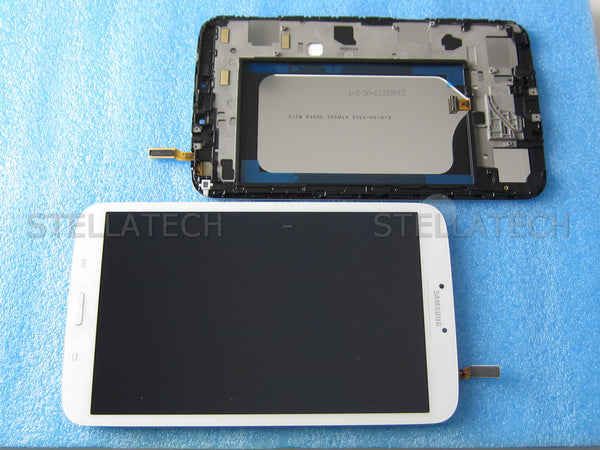 Display LCD Touchscreen + Rahmen Weiss Samsung Galaxy Tab 3 8.0 WiFi (SM-T310)