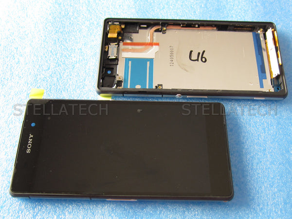 Display LCD Touchscreen + Rahmen Schwarz Sony Xperia Z2 (D6503)