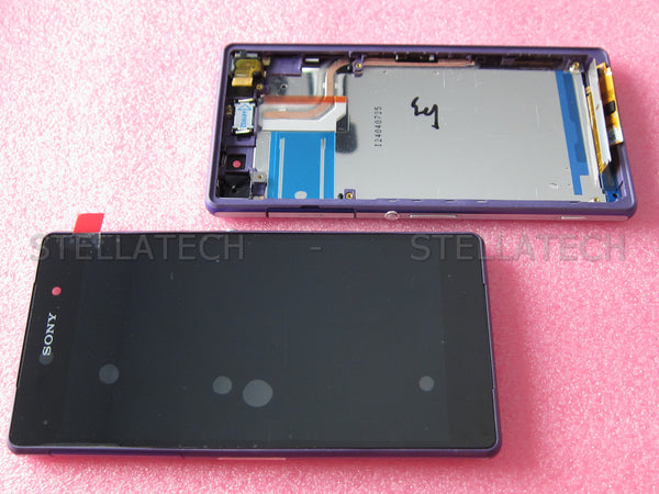 Sony Xperia Z2 (D6503) - Display LCD Touchscreen + Frame Purple