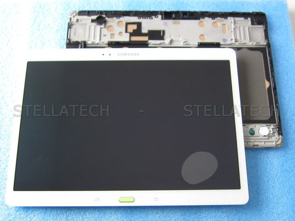 Display LCD Touchscreen + Rahmen Weiss Samsung Galaxy Tab S 10.5 LTE (SM-T805)