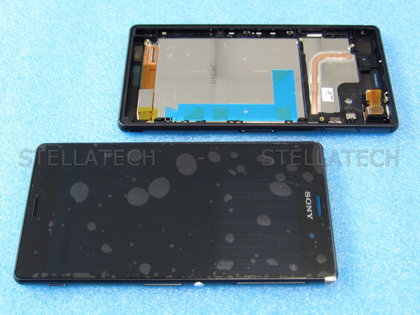 Display LCD Touchscreen + Rahmen Schwarz Sony Xperia Z3 (D6643)