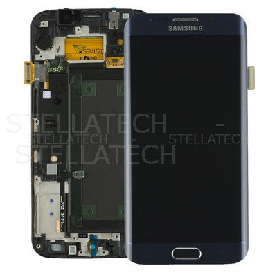 Display LCD Touchscreen + Rahmen Schwarz Samsung Galaxy S6 Edge (SM-G925F)