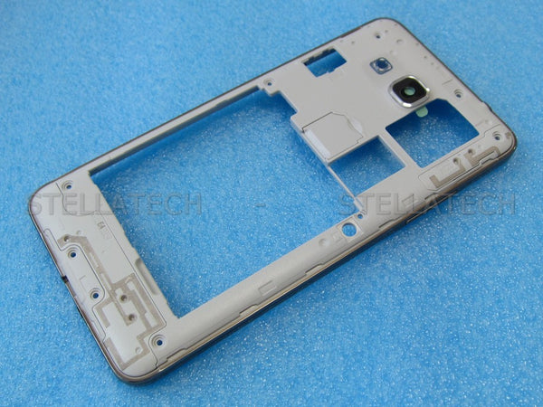 Mittel Cover / Gehäuse + Kamera Glas Grau Samsung Galaxy Grand Prime (SM-G530F)