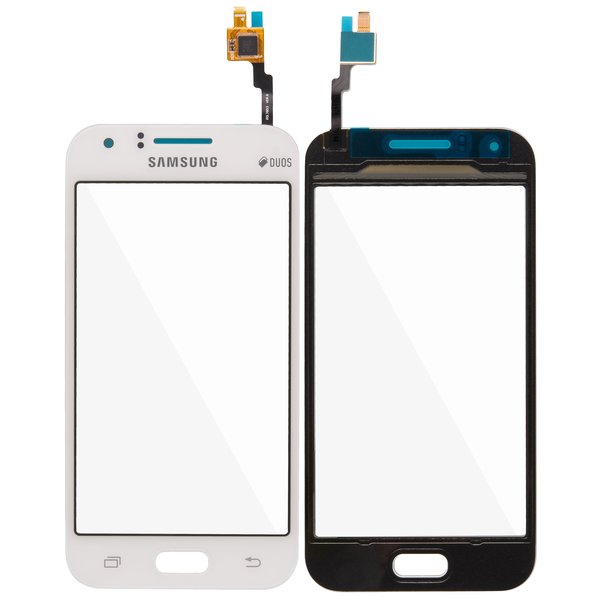 Touchscreen / Displayglas Weiss Samsung Galaxy J1 Duos (SM-J100H)