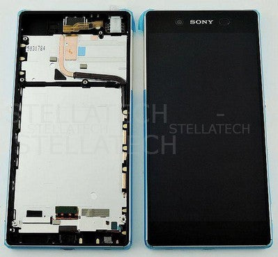 Sony Xperia Z3+ Dual (E6533) - Display LCD Touchscreen + Frame Aqua Green