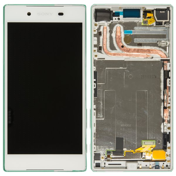 Display LCD Touchscreen + Rahmen Weiss Sony Xperia Z5 Dual (E6683)