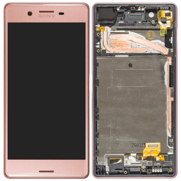 Display LCD Touchscreen + Rahmen Rosa Sony Xperia X Dual (F5122)