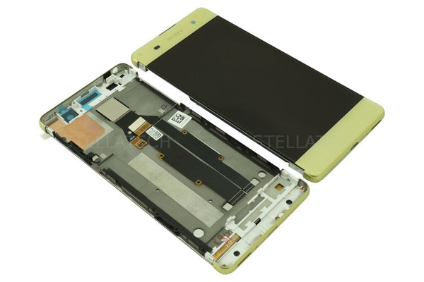 Display LCD Touchscreen + Rahmen Limette Gold Sony Xperia XA Dual (F3112)