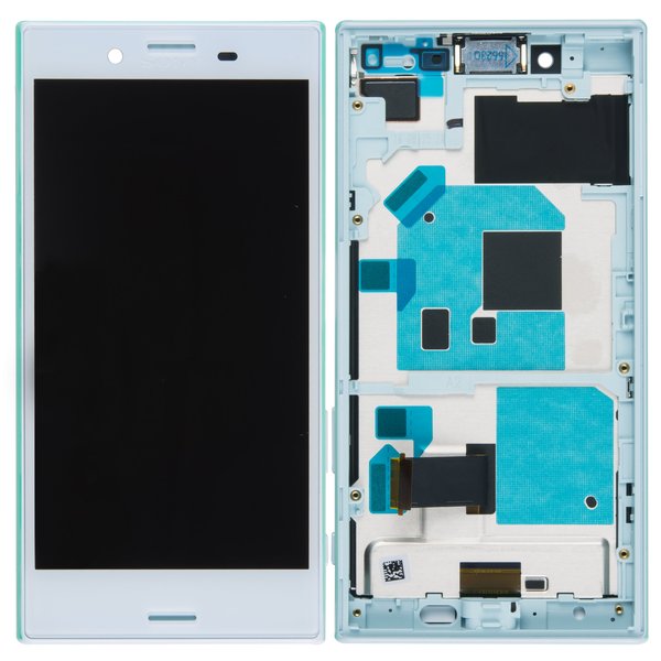 Display LCD Touchscreen + Rahmen Blau Sony Xperia X Compact (F5321)