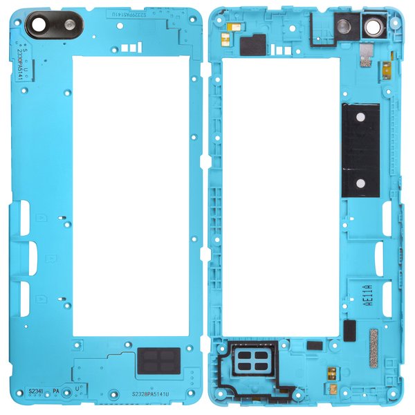 Mittel Cover / Gehäuse + Kamera Glas f. Schwarz Huawei Honor 4C (CHM-U01)