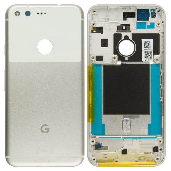 Backcover f. Weiss/Silber Google Pixel (G-2PW4200)