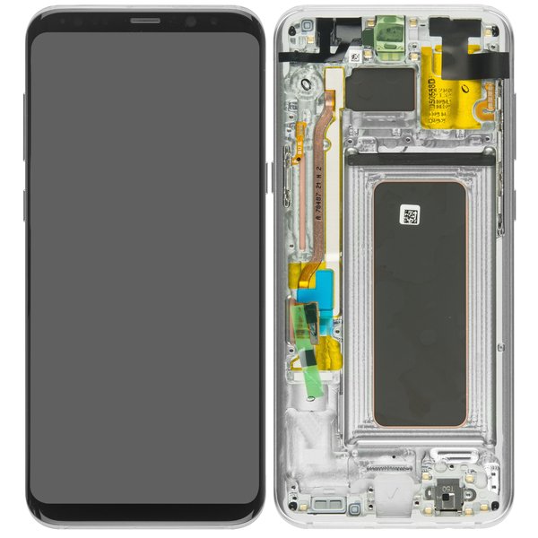 Display LCD Touchscreen + Rahmen Silber Samsung Galaxy S8 Plus (SM-G955F)