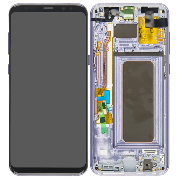 Display LCD Touchscreen + Rahmen Grau/Violett Samsung Galaxy S8 Plus (SM-G955F)