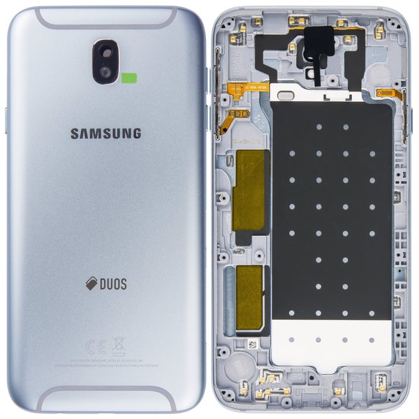 Samsung SM-J730F/DS Galaxy J7 Duos (2017) - Battery Cover Blue/Silver