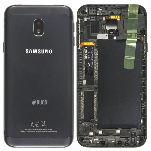 Backcover Schwarz Samsung Galaxy J3 Duos 2017 (SM-J330F/DS)