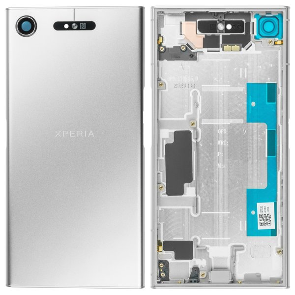 Back Cover / Rückschale Unibody Silber Sony Xperia XZ1 Dual (G8342)