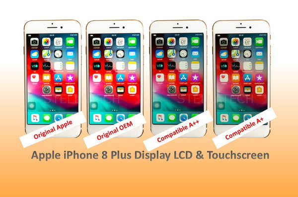 Apple iPhone 8 Plus - Display LCD + Touchscreen Toshiba/C11 White