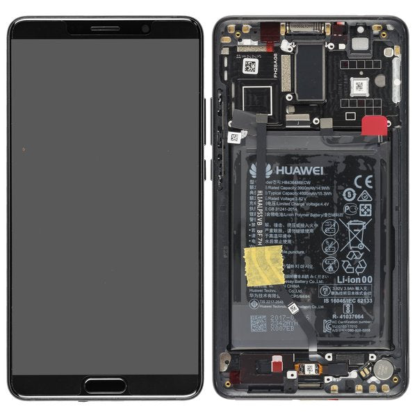 Display LCD Touchscreen + Rahmen/mit Akku Schwarz Huawei Mate 10 Dual Sim (ALP-L29)