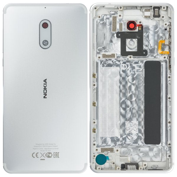 Battery Cover Nokia 6 Dual Sim (TA-1021) Silver/White