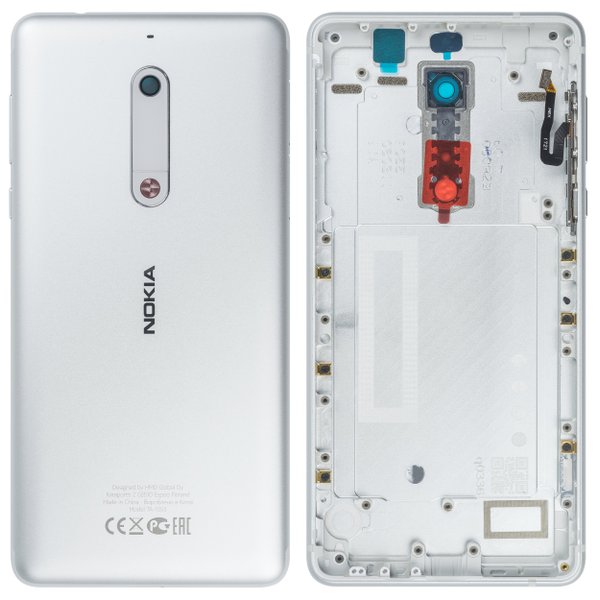 Battery Cover Nokia 5 Dual Sim (TA-1053) Silver/White