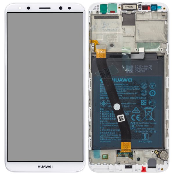 Huawei Mate 10 Lite Dual Sim (RNE-L21) - Display LCD Touchscreen + Frame/Battery f. Gold