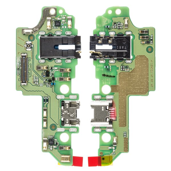 Flex Board / Platine Micro USB Connector + Mikrofon + Audio Connector Huawei Honor 7X Dual Sim (BND-L21)