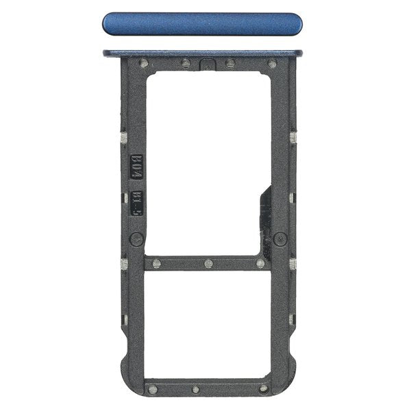 Simkarten / Speicherkarten-Halter Blau Huawei Honor 7X Dual Sim (BND-L21)