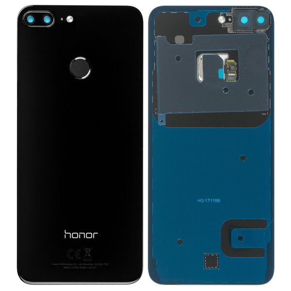 Huawei Honor 9 Lite Dual Sim (LLD-L31) - Battery Cover + Fingerprint Sensor Black