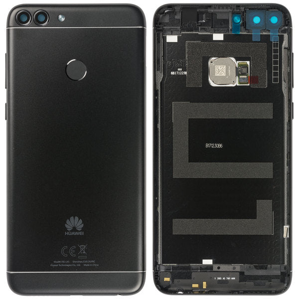 Back Cover / Rückschale Unibody + Fingerabdruck Taste Schwarz Huawei P smart (FIG-L31)