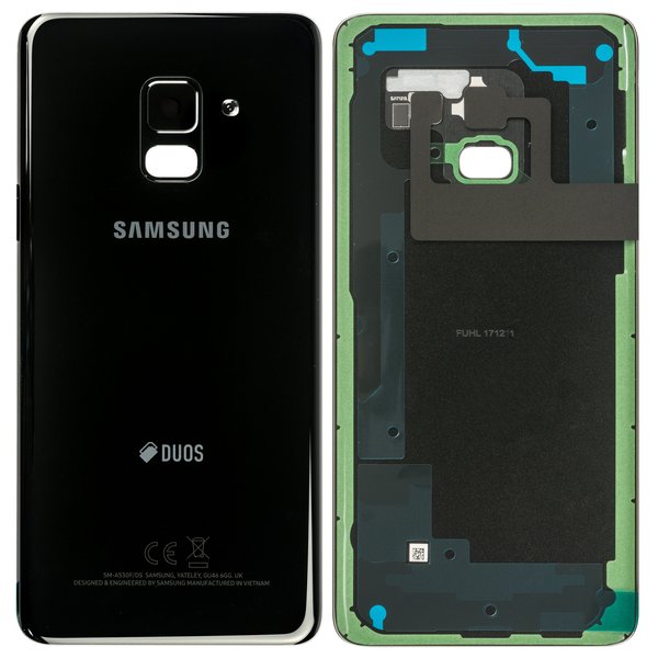 Akkudeckel / Batterie Cover Samsung Galaxy A8 2018 Duos (SM-A530F/DS) Schwarz