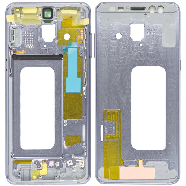 LCD Halterung / Display Rahmen Grau/Violett Samsung Galaxy A8 2018 Duos (SM-A530F/DS)