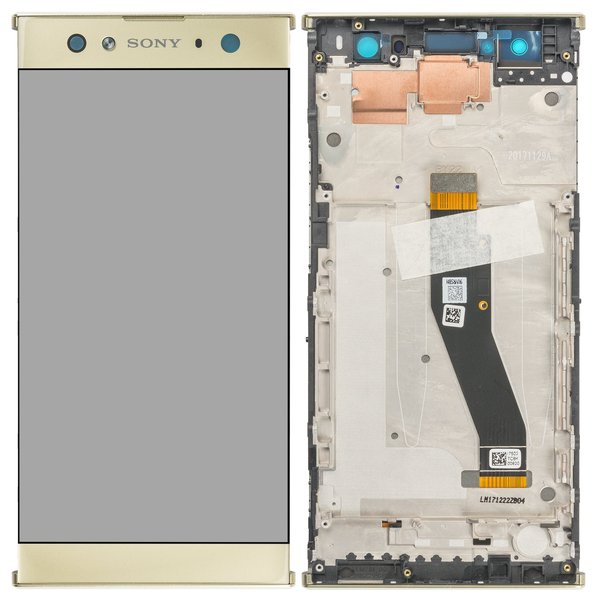 Display LCD Touchscreen + Rahmen Gold Sony Xperia XA2 Ultra Dual (H4213)