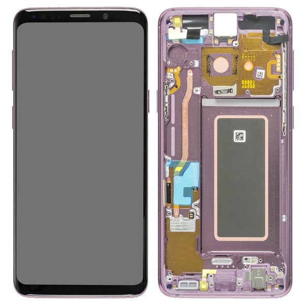 Display LCD Touchscreen + Rahmen Lila/Purple Samsung Galaxy S9 Duos (SM-G960FD)