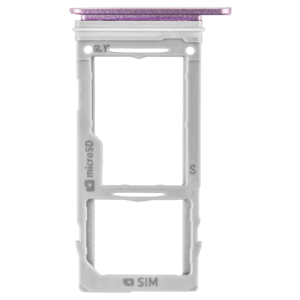 Simkarten / Speicherkarten-Halter Lila/Purple Samsung Galaxy S9 (SM-G960F)