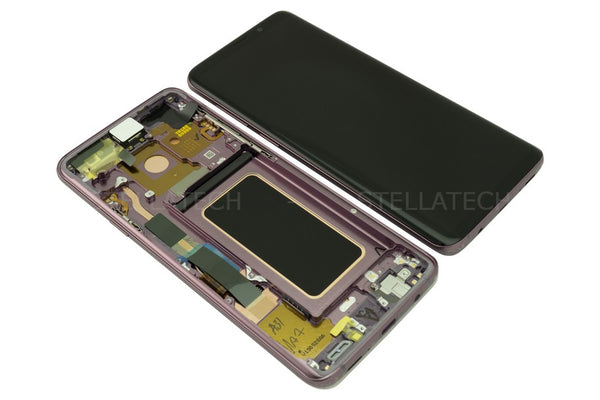 Display LCD Touchscreen + Rahmen Lila/Purple Samsung Galaxy S9 Plus Duos (SM-G965FD)