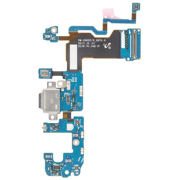 Flex Board / Platine USB Typ-C Connector + Mikrofon Samsung Galaxy S9 Plus Duos (SM-G965FD)