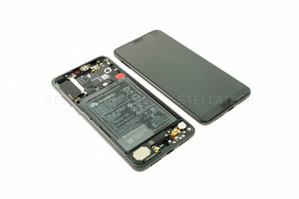 Display LCD Touchscreen + Rahmen/mit Akku Schwarz Huawei P20 Pro Dual Sim (CLT-L29)