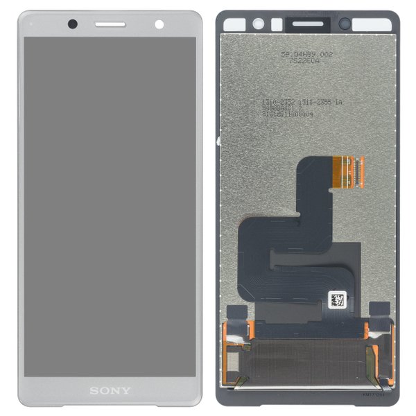 Display LCD + Touchscreen Silber Sony Xperia XZ2 Compact Dual (H8324)