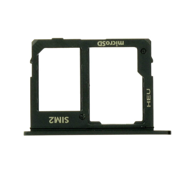 Simkarten / Speicherkarten-Halter Schwarz Samsung Galaxy J6 (SM-J600F/DS)