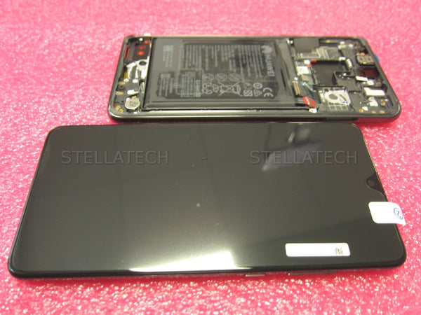 Display LCD Touchscreen + Rahmen/mit Akku Schwarz Huawei Mate 20 (HMA-L29C)