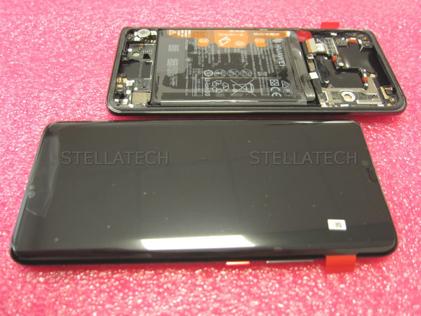 Huawei Mate 20 Pro Dual Sim (LYA-L29C) - Display LCD Touchscreen + Frame/Battery + Finger Sensor Black