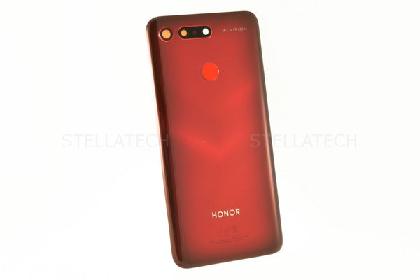 Huawei Honor View 20 (PCT-L29) - Battery Cover + Fingerprint Sensor Red