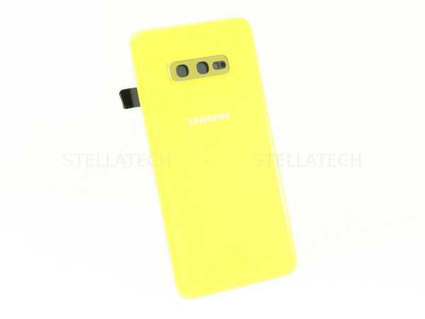 Samsung SM-G970F Galaxy S10e - Battery Cover + Camera Lens Canary Yellow