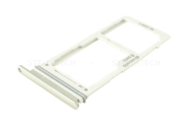 Simkarten / Speicherkarten-Halter Dual-Sim Silber Samsung Galaxy S10e (SM-G970F)