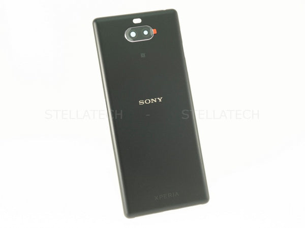 Akkudeckel / Batterie Cover + Kamera Glas Sony Xperia 10 Dual (I4113) Schwarz