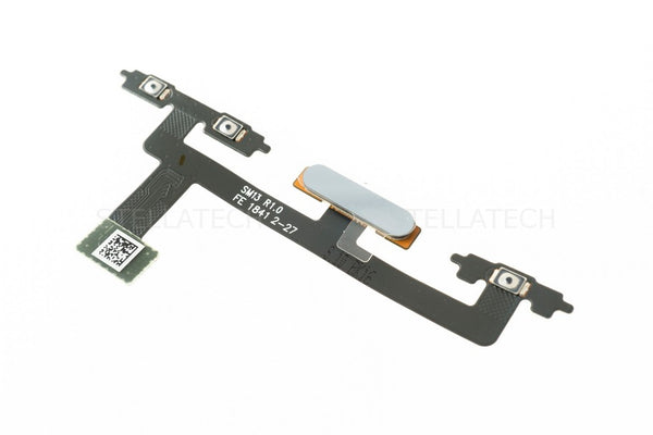 Seiten-Tasten Flex-Kabel + Fingersensor Silber Sony Xperia 10 Dual (I4113)