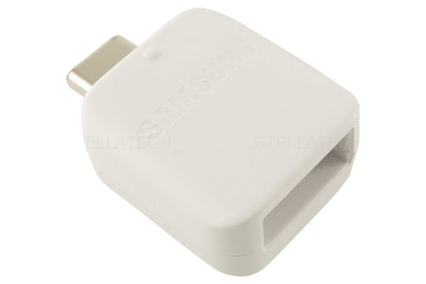 USB Typ-C zu OTG USB Adapter Weiss Samsung Galaxy S10 (SM-G973F)