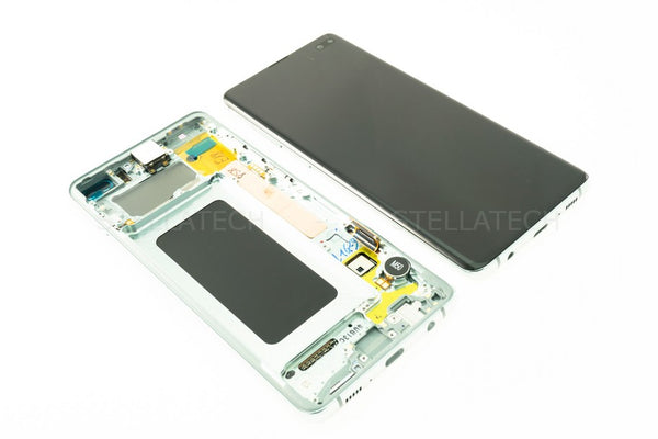Display LCD Touchscreen + Rahmen Prism Grün Samsung Galaxy S10 Plus (SM-G975F)