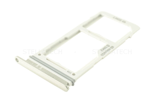 Simkarten / Speicherkarten-Halter Dual-Sim Prism Weiss Samsung Galaxy S10 Plus (SM-G975F)